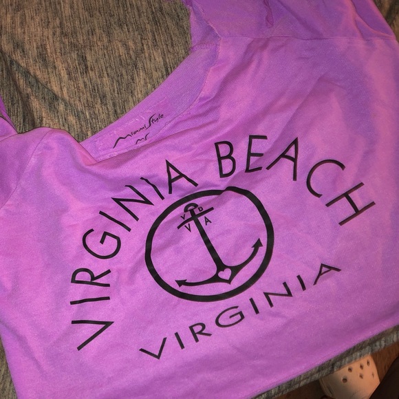 Tops - virginia beach long sleeved crop top Tops - virginia beach long sleeved crop top